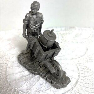 Franklin Mint "Buttermilk Man " Pewter Figurine by Ron Hinote Vtg